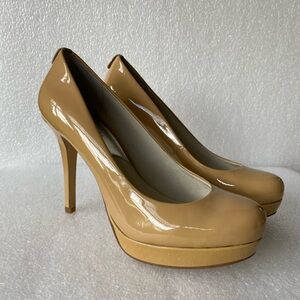 MICHAEL Michael Kors Nude Beige lonna Pump Platform Round Toe Stiletto Size 7 M